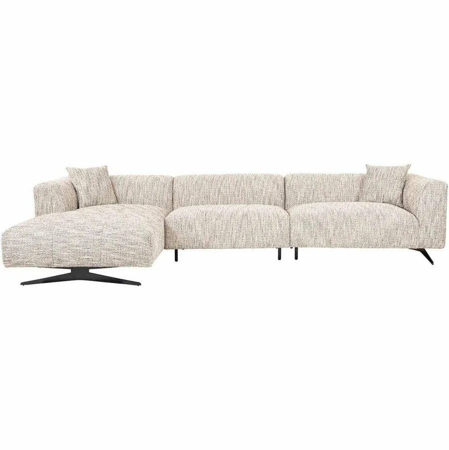 Richmond Interiors Bank Hoxton 3-zits + lounge links Be Trendy 01 Nature Best
