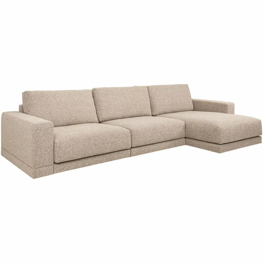 Richmond Interiors Bank Trentino cayenne brown 3,5 zits + lounge links / rechts Sale