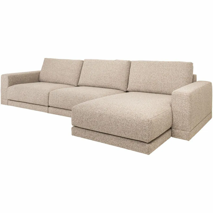 Richmond Interiors Bank Trentino cayenne brown 3,5 zits + lounge links / rechts Sale