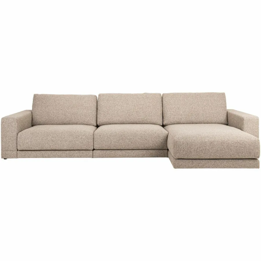 Richmond Interiors Bank Trentino cayenne brown 3,5 zits + lounge links / rechts Sale