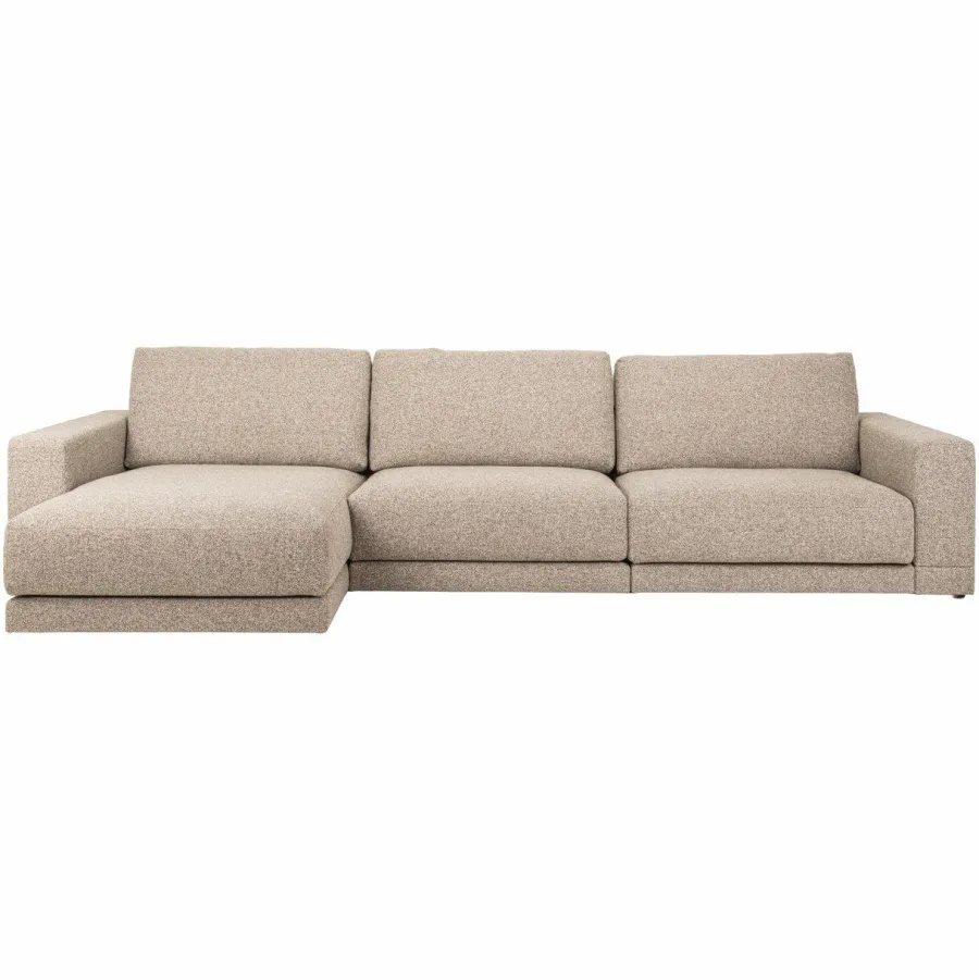 Richmond Interiors Bank Trentino cayenne brown 3,5 zits + lounge links / rechts Sale