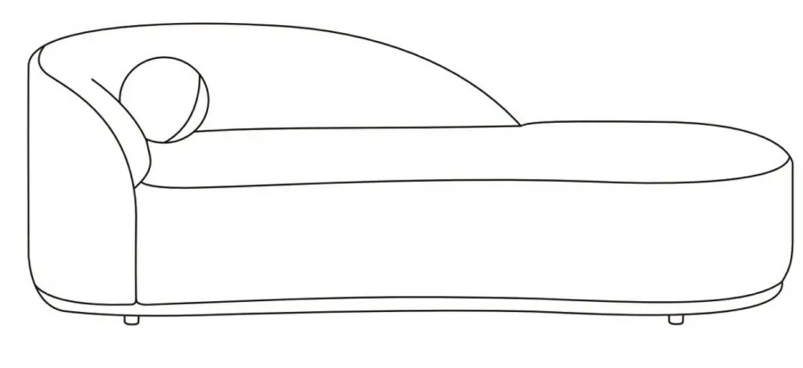 Richmond Interiors Bank Emma cream fancy chaise longue