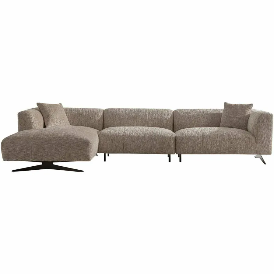Richmond Interiors Bank Hoxton 3-zits + lounge links Be Lovely 170 Beige Best