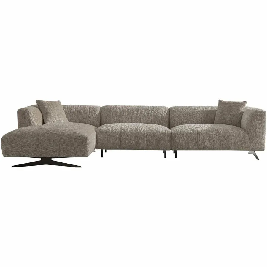 Richmond Interiors Bank Hoxton 3-zits + lounge links Be Lovely 170 Beige Best