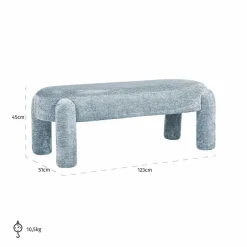 Richmond Interiors Bank Holly Bergen 602 Light blue Chenille Outlet