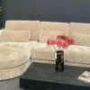 Richmond Interiors Bank Felix lounge links rond + 2.5 zits - Island shitake 124 - Showroommodel Hot
