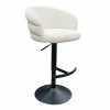 Richmond Interiors Bar/counter stoel draaibaar Nikkie Niagara 902 beige Chenille New