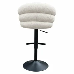 Richmond Interiors Bar/counter stoel draaibaar Nikkie Niagara 902 beige Chenille New