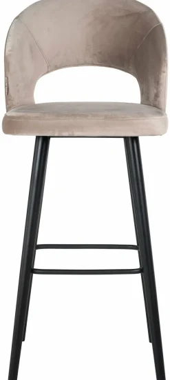 Richmond Interiors Barstoel Savoy khaki velvet - Showroommodel Clearance