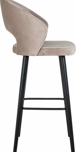Richmond Interiors Barstoel Savoy khaki velvet - Showroommodel Clearance