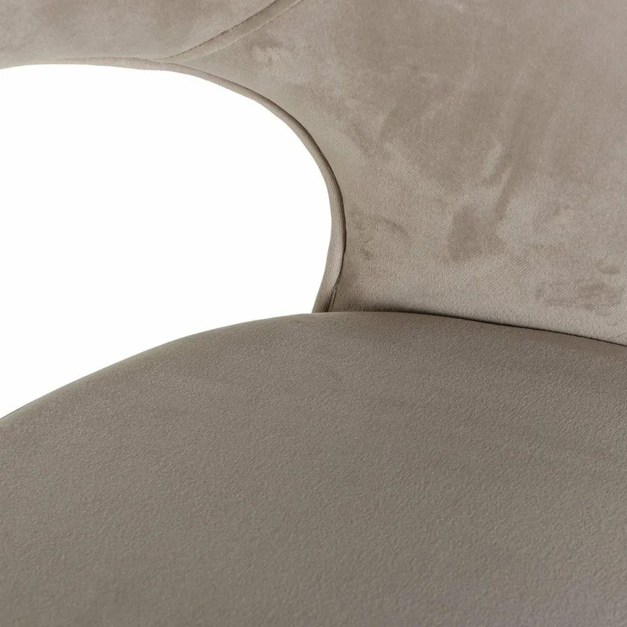 Richmond Interiors Barstoel Savoy khaki velvet - Showroommodel Clearance