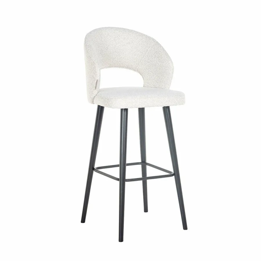 Richmond Interiors Barstoel Savoy white bouclé (Copenhagen 900 Bouclé White)