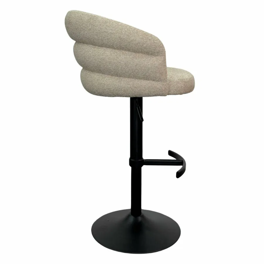 Richmond Interiors Barstoel Nikki biscotti swivel fire retardant New