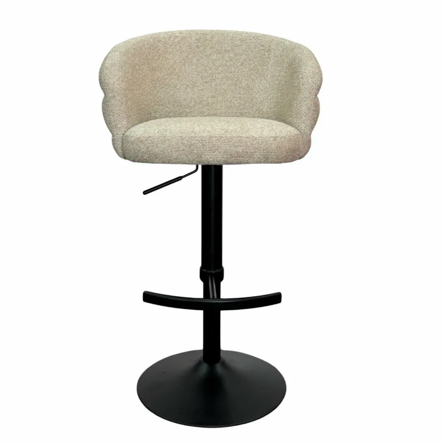 Richmond Interiors Barstoel Nikki biscotti swivel fire retardant New