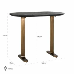 Richmond Interiors Bartafel Revelin ovaal Clearance