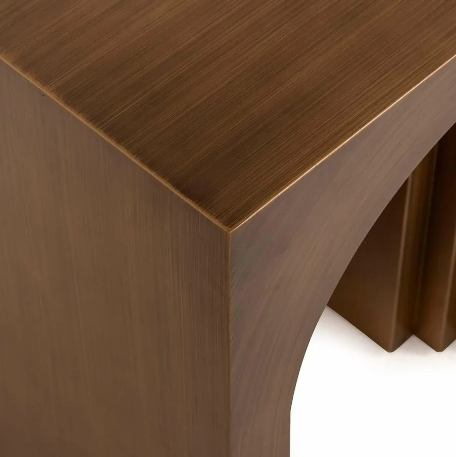 Richmond Interiors Bijzettafel Vevey geborsteld Goud