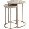 Richmond Interiors Bijzettafel Fairfax set van 2 Stone Sale