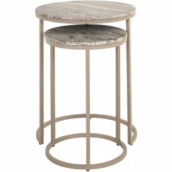 Richmond Interiors Bijzettafel Fairfax set van 2 Stone Sale