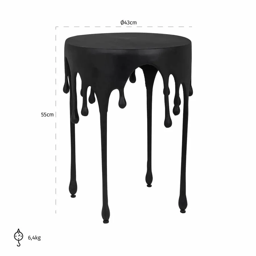 Richmond Interiors Bijzettafel Laila (Black) Sale