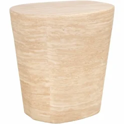 Richmond Interiors Bijzettafel Fictus Travertine faux Beige Discount