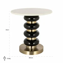 Richmond Interiors Bijzettafel Boann Zwart Sale