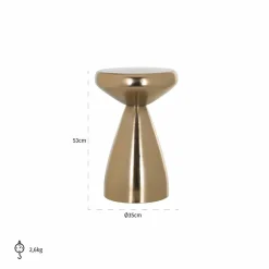 Richmond Interiors Bijzettafel Arlo (Gold) Discount