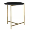 Richmond Interiors Bijzettafel Paige met marmeren top zwart New