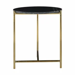 Richmond Interiors Bijzettafel Paige met marmeren top zwart New