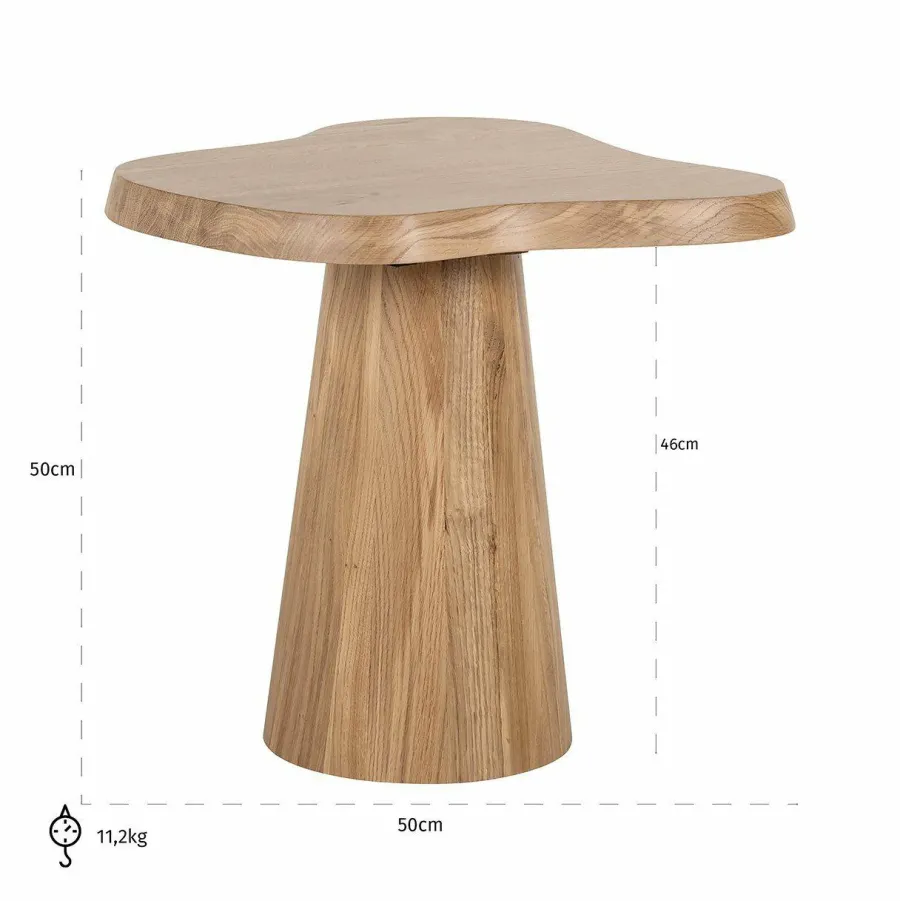 Richmond Interiors Bijzettafel Riva eiken naturel Discount