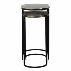 Richmond Interiors Bijzettafel Chandon set van 2 (Champagne gold) Outlet