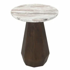 Richmond Interiors Bijzettafel Oberoy Blush beige 45Ø