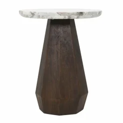 Richmond Interiors Bijzettafel Oberoy Blush beige 45Ø