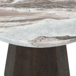 Richmond Interiors Bijzettafel Oberoy Blush beige 45Ø