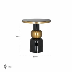 Richmond Interiors Bijzettafel Mose 51Ø (Black) Sale