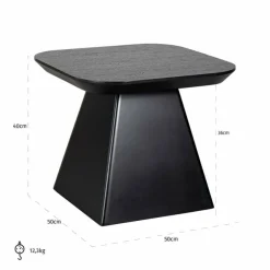 Richmond Interiors Bijzettafel Bonvoy Zwart