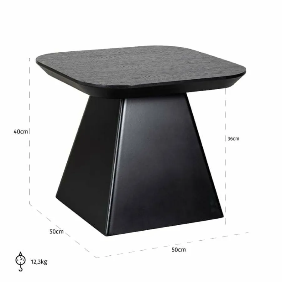 Richmond Interiors Bijzettafel Bonvoy Zwart
