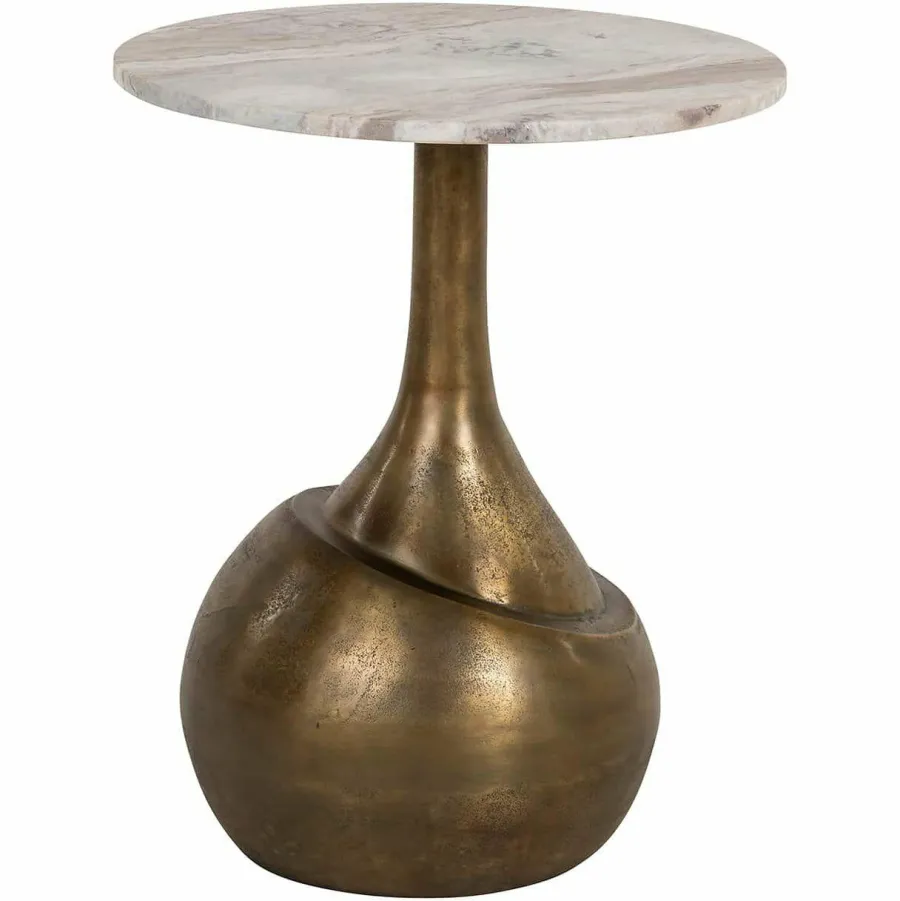 Richmond Interiors Bijzettafel Sia geborsteld Goud