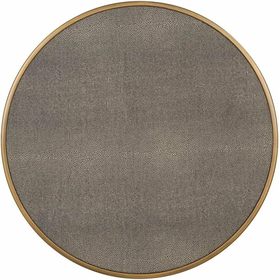 Richmond Interiors Bijzettafel Bloomville met glas set van 2 Goud Clearance