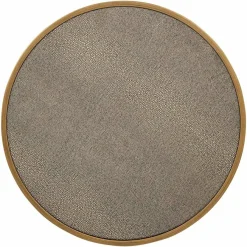 Richmond Interiors Bijzettafel Bloomville met glas set van 2 Goud Clearance