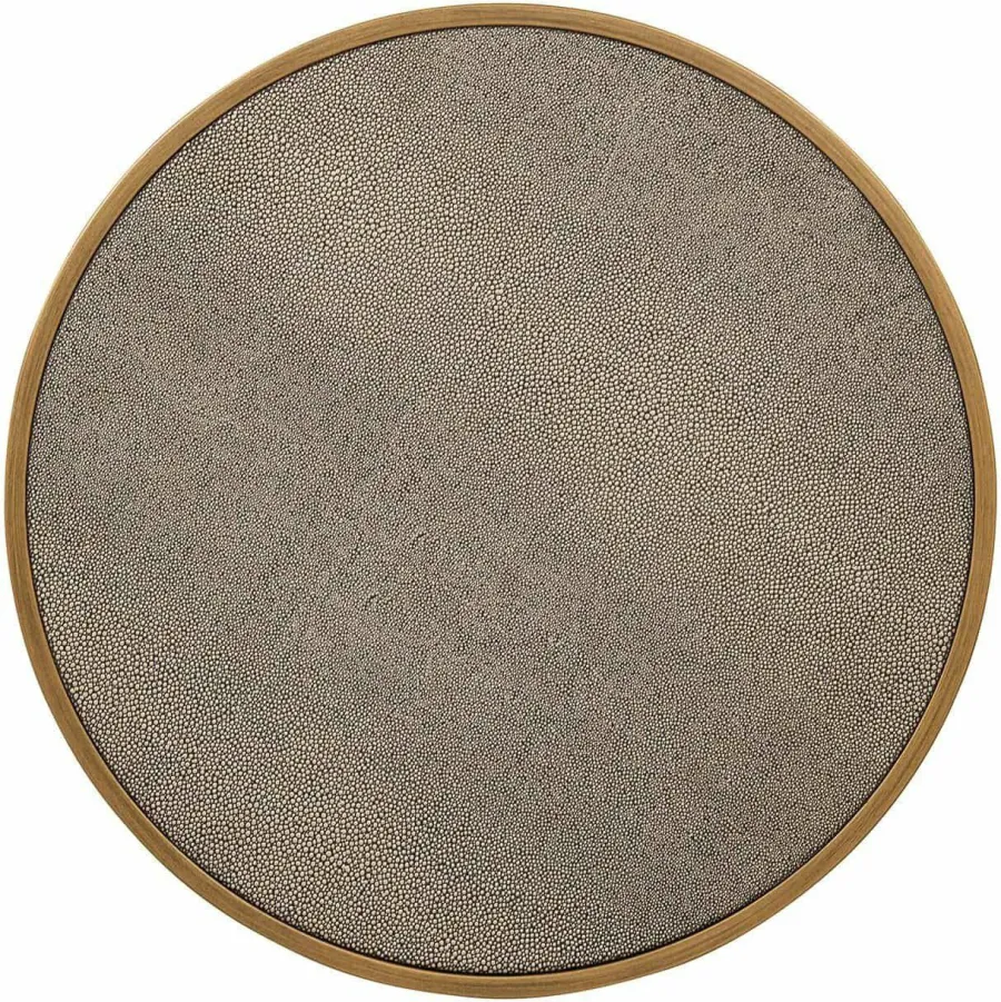 Richmond Interiors Bijzettafel Bloomville met glas set van 2 Goud Clearance
