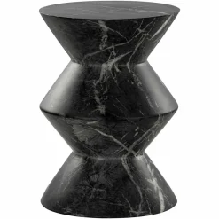Richmond Interiors Bijzettafel Bosco faux zwart marmer Zwart Discount