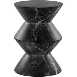 Richmond Interiors Bijzettafel Bosco faux zwart marmer Zwart Discount