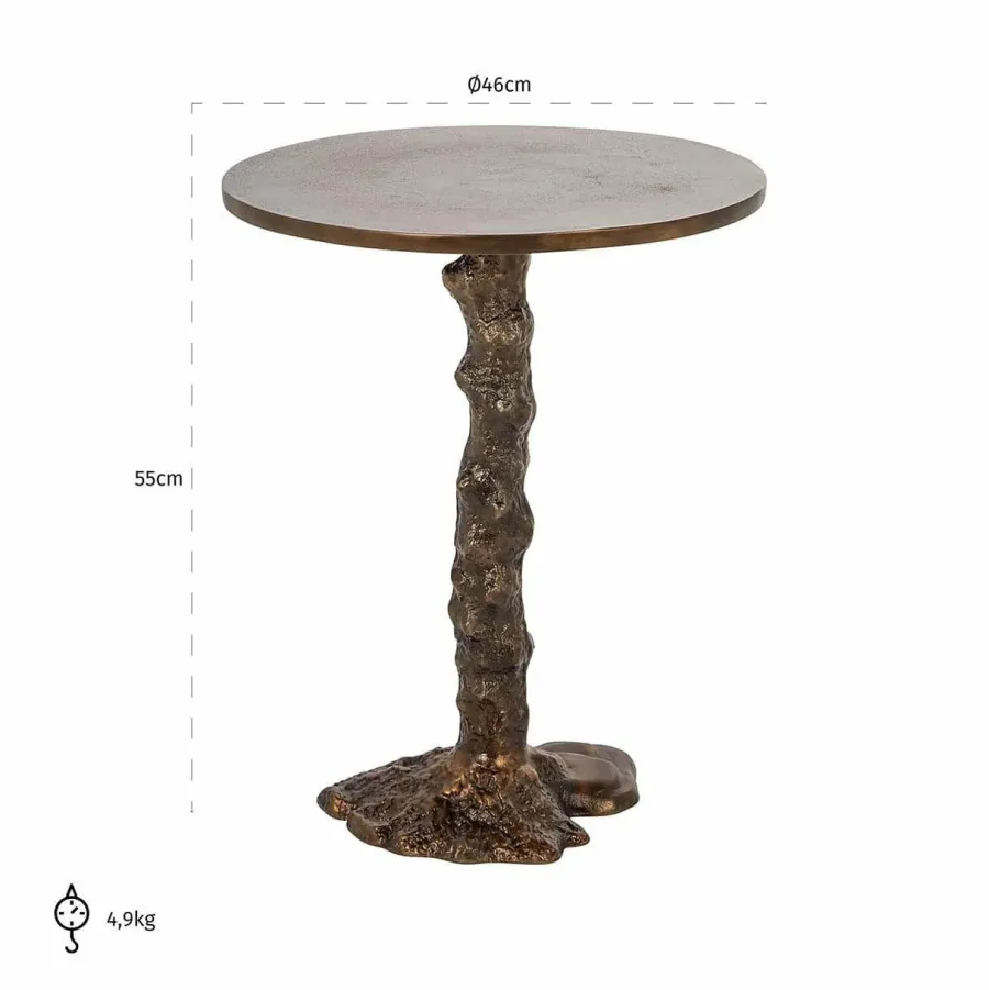 Richmond Interiors Bijzettafel Misty Bronze Online