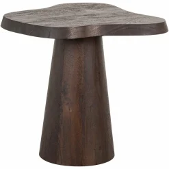 Richmond Interiors Bijzettafel Odile 50Ø donkerbruin Clearance