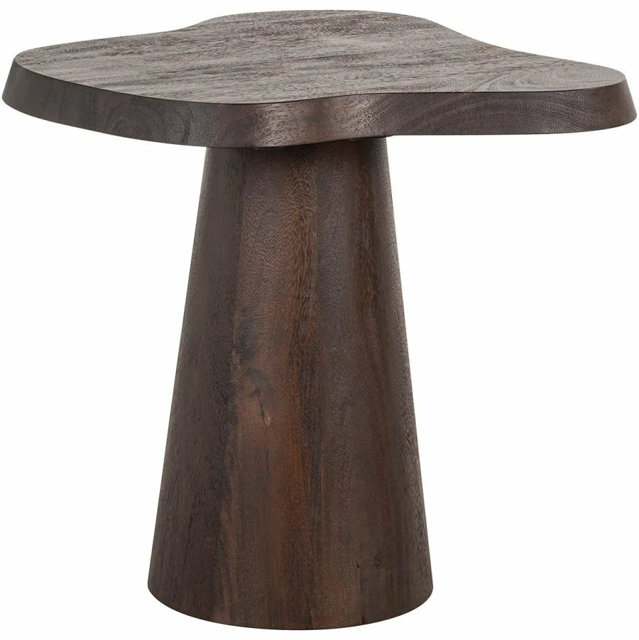 Richmond Interiors Bijzettafel Odile 50Ø donkerbruin Clearance
