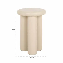 Richmond Interiors Bijzettafel Elbaz 35Ø beige Online