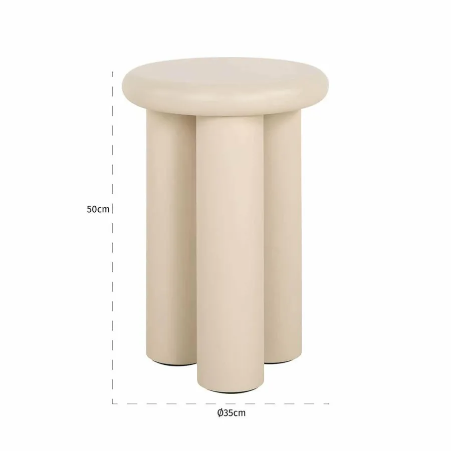 Richmond Interiors Bijzettafel Elbaz 35Ø beige Online