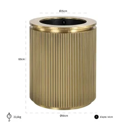 Richmond Interiors Bloempot Ironville 50Ø Brushed Goud New