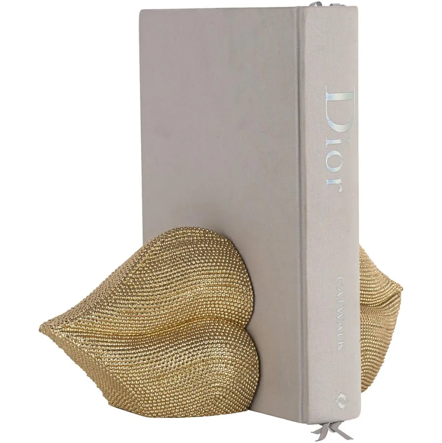 Richmond Interiors Boekenstandaard Kiss goud New