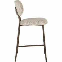 Richmond Interiors Counterstoel Xenia beige leopard fire retardant (Set of 2) Hot
